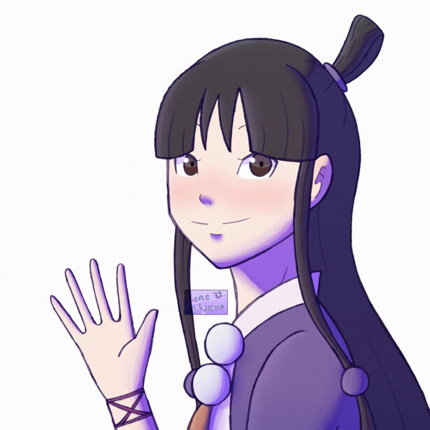 Maya Fey from Ace Attorney fan art (drawn in February 2026)